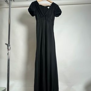 Vintage J.Crew black Maxi dress 100% silk
